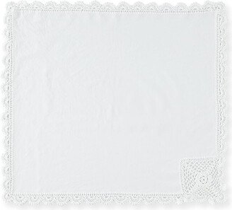 Boutross Imports Crochet Edge Dinner Napkins, Set of 12