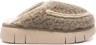 Bounce shearling slippers