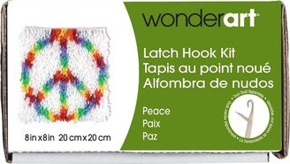 Wonderart Latch Hook Kit 8X8-Peace