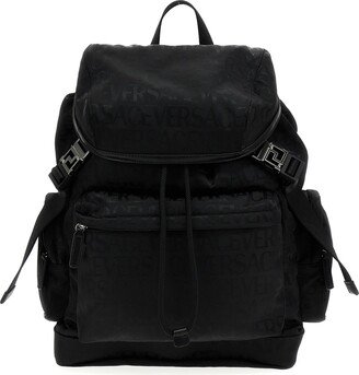 Jacquard Logo Backpack-AA