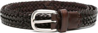 Braided Leather Belt-AA