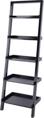 74.65 Bailey Leaning Shelf Black Finish