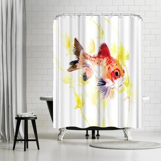 71 x 74 Shower Curtain, Fish Aquarium Nursery by Suren Nersisyan