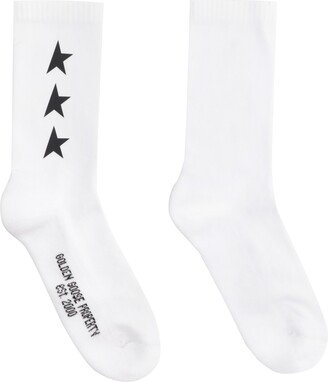 Logo Cotton Blend Socks-AA