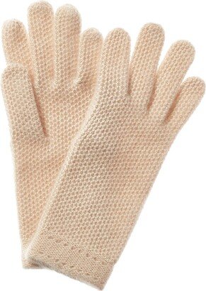 Honeycomb Knit Cashmere Gloves