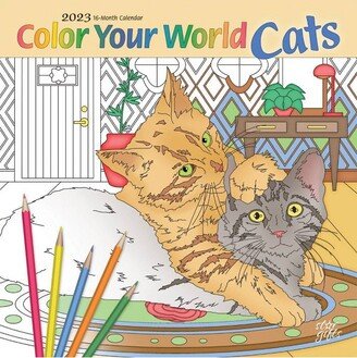 StarGifts 2023 Square Wall Calendar Color Your World Cats - BrownTrout