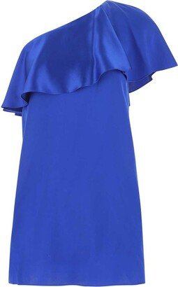 One-Shoulder Straight Hem Mini Dress