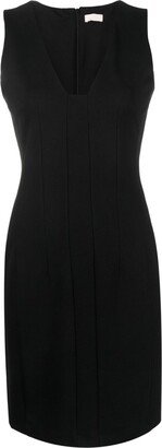 V-neck sleeveless minidress