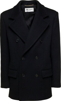 Long Sleeved Double Breasted Coat-AB