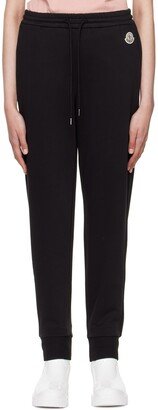 Black Cotton Lounge Pants-AC