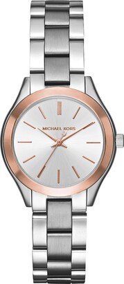 Women's Mini Slim Runway Silver-Tone Watch (Model: MK3514)