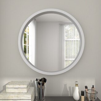 Studio 350 White MDF Contemporary Wall Mirror 32 x 32 x 2 - 32 x 2 x 32Round