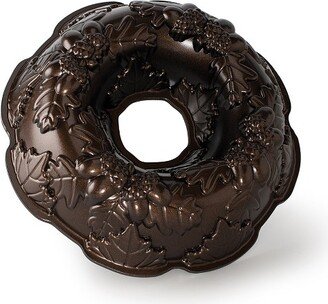 Autumn Wreath Bundt Pan, Bronze