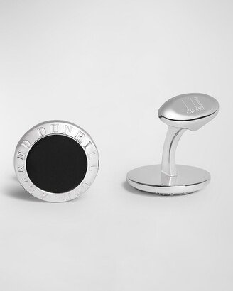 Men's AD Coin Black Onyx Cufflinks