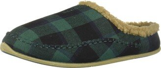 Unisex Nordic Fabric Slipper / Green/Black Plaid / Men's 16 US / Wide