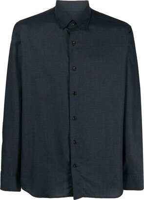 Check-Pattern Cotton Shirt-AB