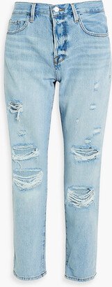 Le Garcon distressed slim boyfriend jeans-AA