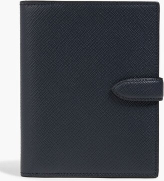 Panama textured-leather travel wallet