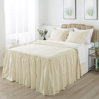 Polka Dot Ruffle Skirt bedspread with 30-inch Drop