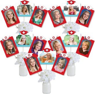 Big Dot Of Happiness Nurse Graduation - Picture Centerpiece Sticks - Photo Table Toppers - 15 Pieces