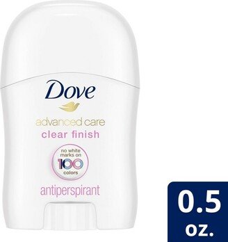 Dove Beauty Advanced Care Clear Finish Invisible Antiperspirant & Deodorant Stick - 0.5oz - Trial Size