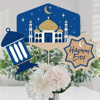 Big Dot of Happiness Ramadan - Eid Mubarak Centerpiece Sticks - Table Toppers - Set of 15