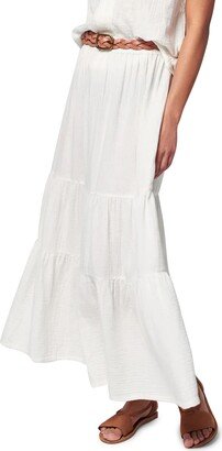 Valentina Tiered Organic Cotton Maxi Skirt