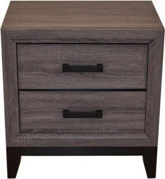 Simplie Fun Galaxy Home Contemporary Hudson Made With Wood Nightstand in Gray