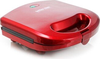 4 Portion Non-Stick Sandwich Grill in Red