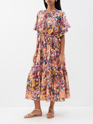 Piment Floral-print Silk-blend Maxi Dress