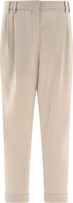 High-Waist Pleated Trousers-AC