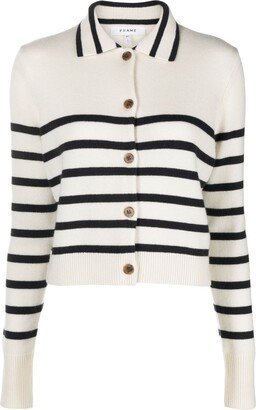 Striped Cashmere Cardigan-AD