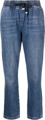 Drawstring Cropped Jeans