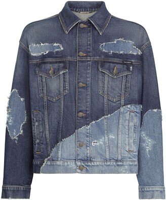 Two-Tone Denim Jacket