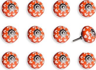 KNOB IT 12-Piece Handpainted Ceramic & Metal Knob Set-AA