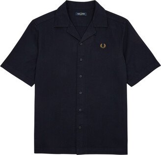 Logo-embroidered Cotton-blend Shirt