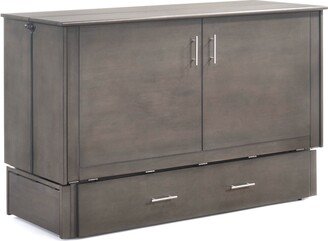 SAGEBRUSH MURPHY CABINET QUEEN STONEWASH with mattress