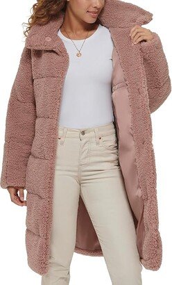 Quilted Sherpa Full-Length Teddy (Mauve) Women's Clothing