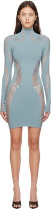 Blue Seamless Day Minidress