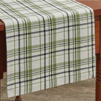 Park Designs Time In A Garden - Green Plaid Table Runner 13'' x 54''