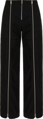 Zip Line Wide-Leg Trousers