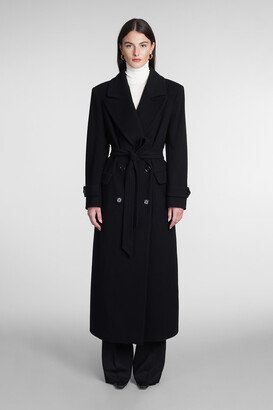 Coat In Black Wool-AB