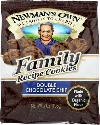 Newman's Own Organics Double Chocolate Chip Cookies - Organic - Case of 6 - 7 oz.