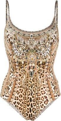 Standing Ovation leopard-print swimsuit