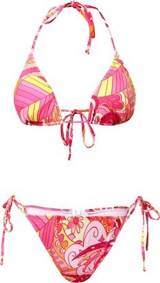 Always on Holiday Malibu Print Bikini