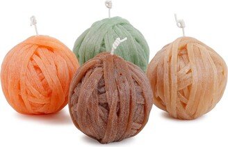 String Ball Set Of Four Candles