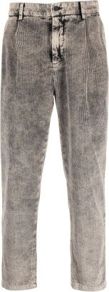 Faded Corduroy Straight-Leg Trousers