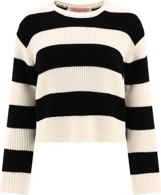 Striped Crewneck Knitted Jumper