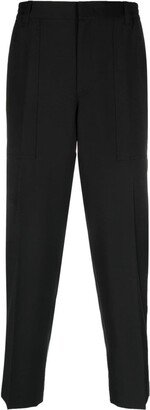 Mid-Rise Straight-Leg Trousers-DV