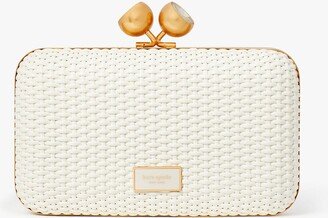 Kisslock Woven Small Clutch